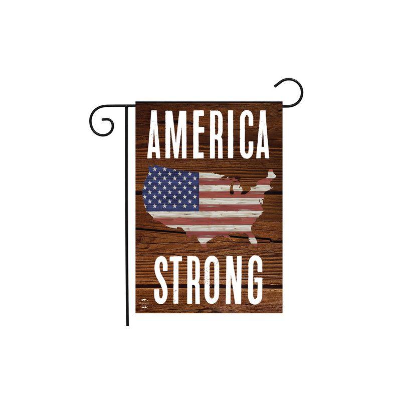 America Strong Patriotic Double-Sided Polyester Garden Flag