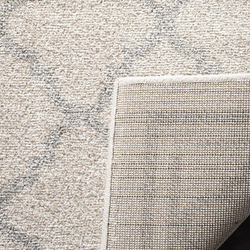 Amherst AMT422 Power Loomed Indoor Runner Rug - Beige/Light Grey - 2'3"x19' - Safavieh