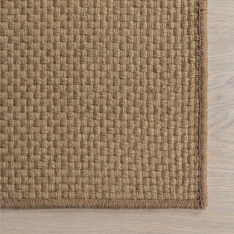 Nuloom Ainara Solid Handmade Jute Area Rug, 4' x 6', Natural