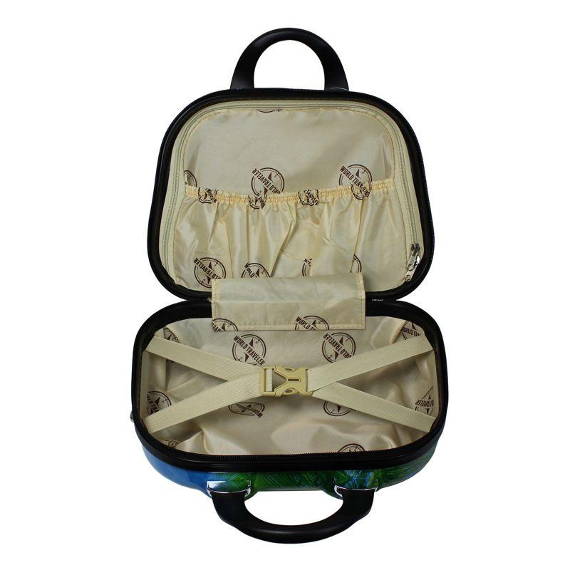 World Traveler Palm Tree 2-Piece Hardside Carry-On Spinner Luggage Set