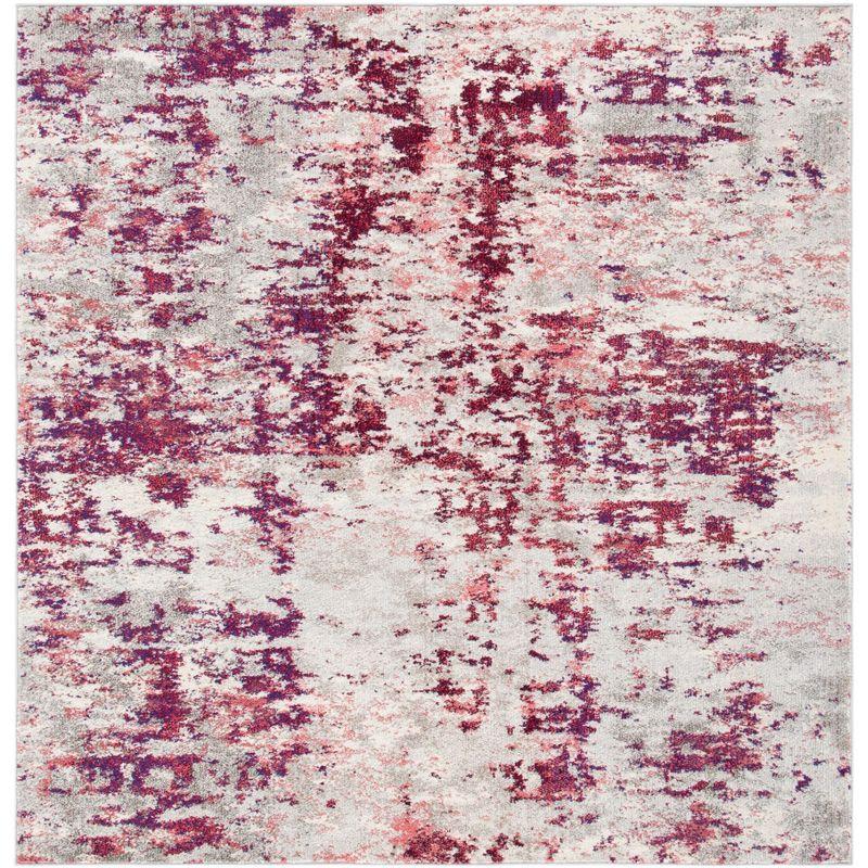 Madison 471 Area Rug In Beige / Wine