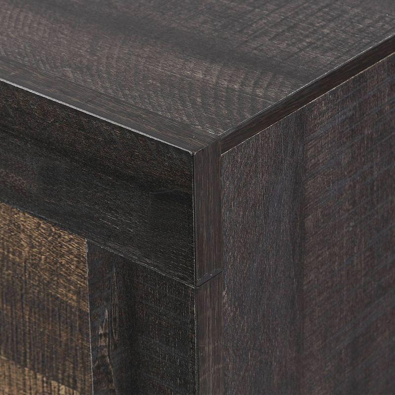 2 Drawer Harrison Nightstand Walnut - Picket House Furnishings: Felt Lined, Dust Proof Layer, Dark Nickel Pulls