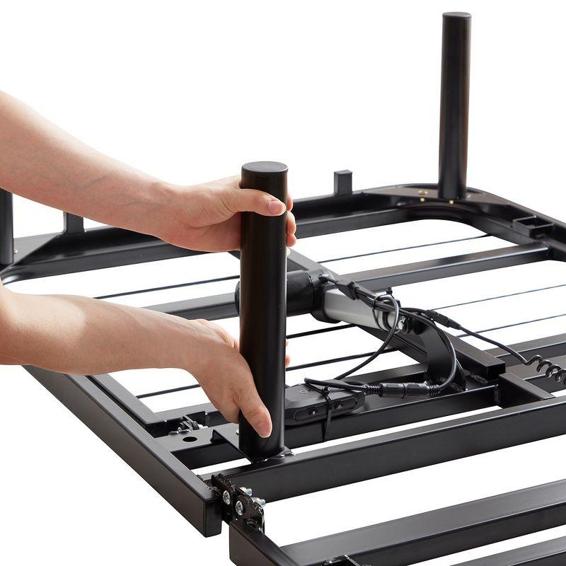 Bryt Basic Adjustable Bed Base, Bed Frame with Motorized Head and Foot Incline and Wireless Remote