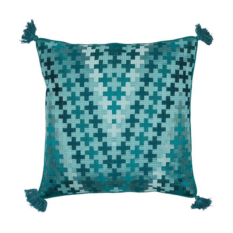 carol & frank Pepi Embroidered Throw Pillow