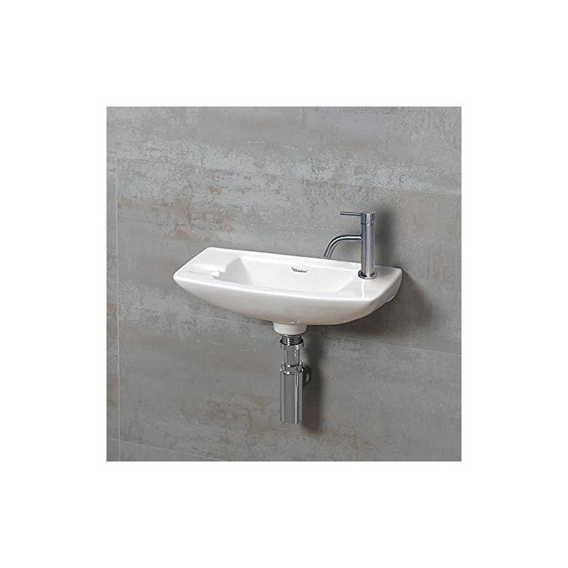 Whitehaus Collection Stainless Steel Single Lever Bathroom Faucet with Pop-up Drain