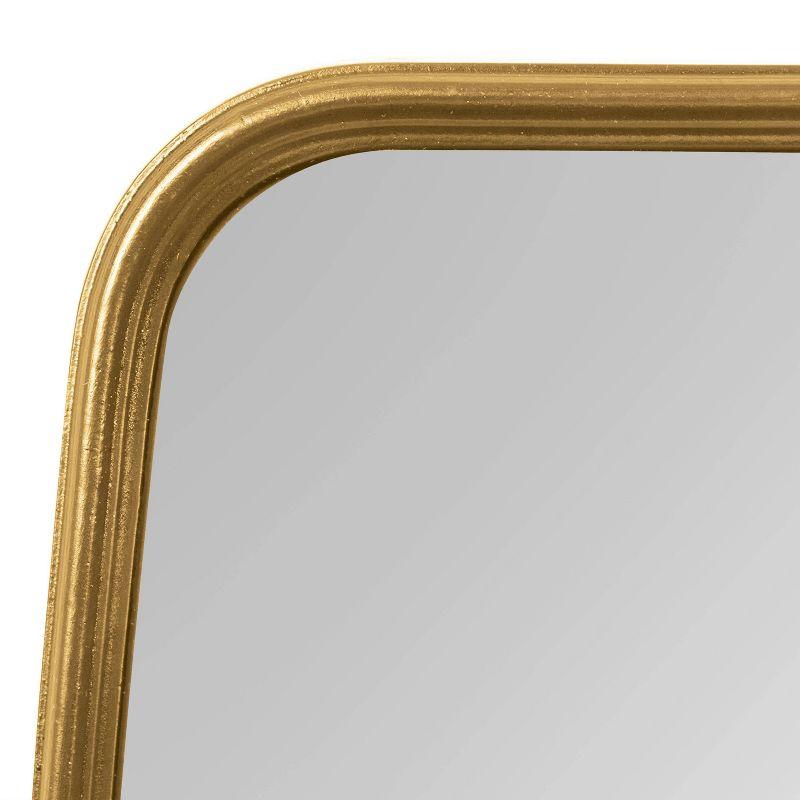 Kate & Laurel All Things Decor 18" x 48" Caskill Full Length Wall Mirror Gold : Modern Rectangle, MDF Frame, No Assembly Required