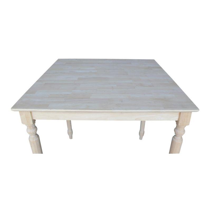 International Concepts Turned Solid Wood Top Dining Table
