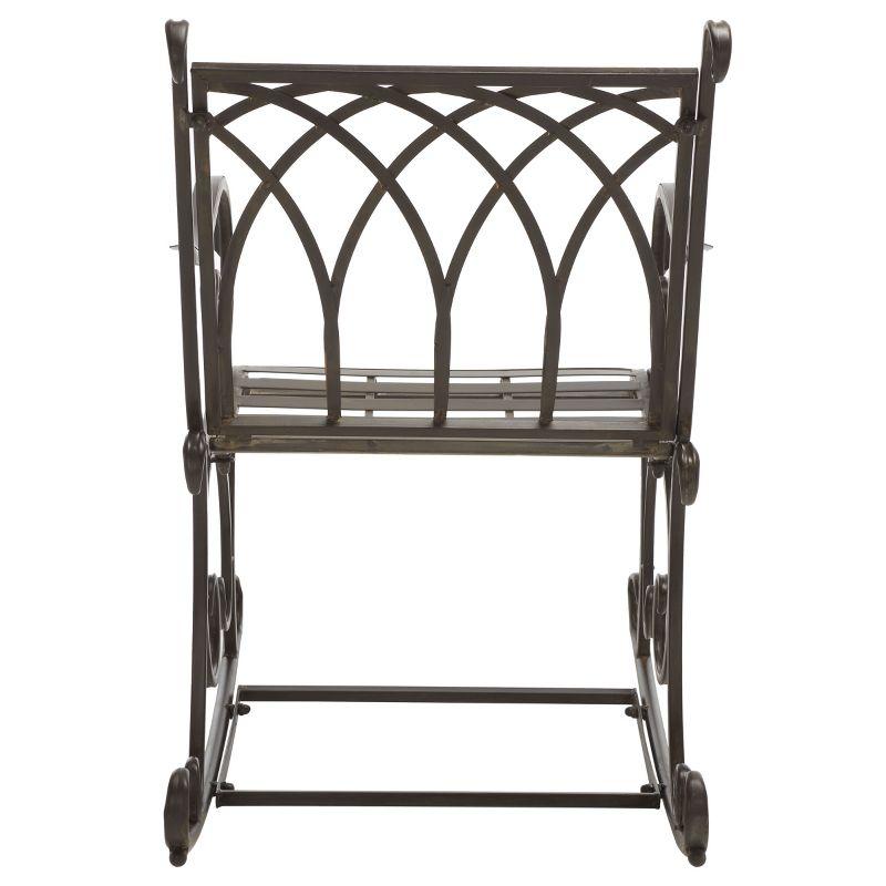 Medrano Rocking Chair Indoor/Outdoor - PAT5030 - Rustic Brown - Safavieh