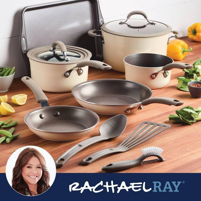 Rachael Ray Cook + Create 11pc Aluminum Nonstick Cookware Set