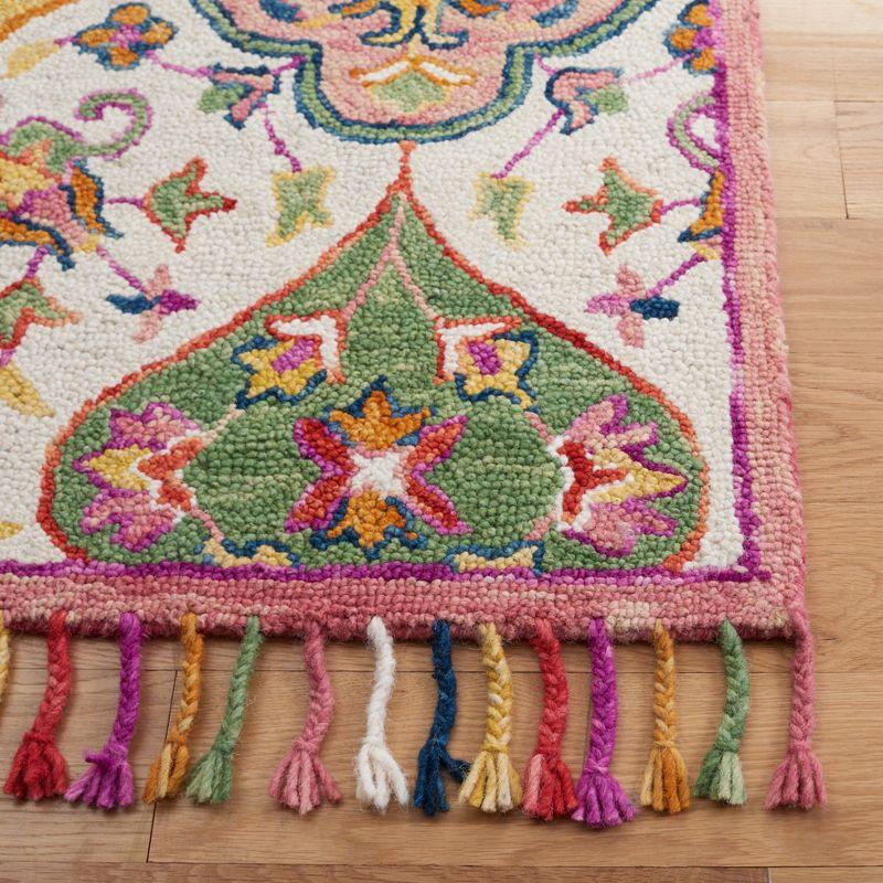 Blossom BLM456 Hand Tufted Area Rug - Ivory/Multi - 4'x6' - Safavieh.
