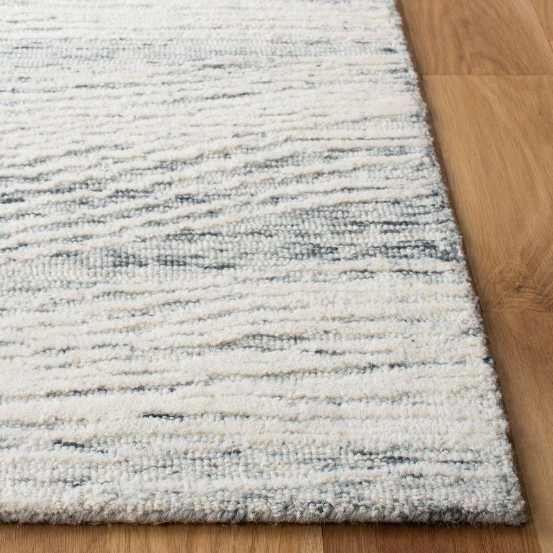 Metro MET995 Hand Tufted Indoor Runner Rug - Dark Grey/Ivory - 2'3"x6' - Safavieh