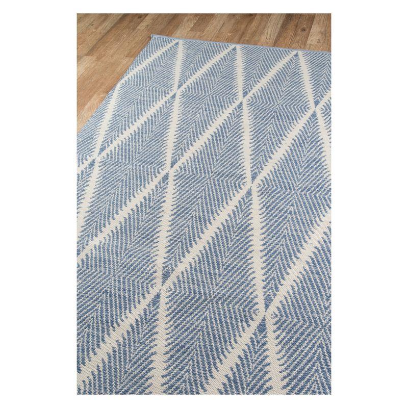 River Geometric Handmade Flatweave Area Rug