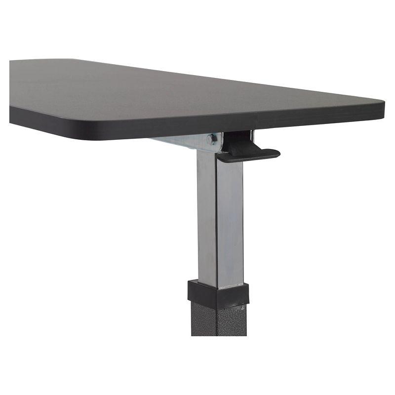 Drive Medical Non Tilt Top Overbed Table, Silver Vein