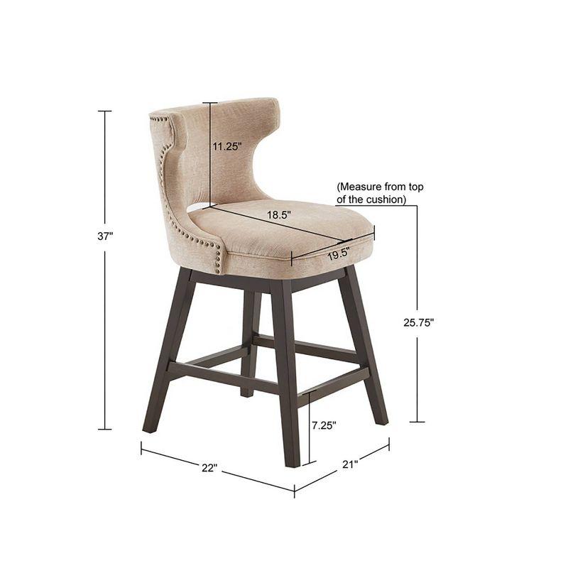 25.75" Cheryl Swivel Counter Height Barstool - Madison Park