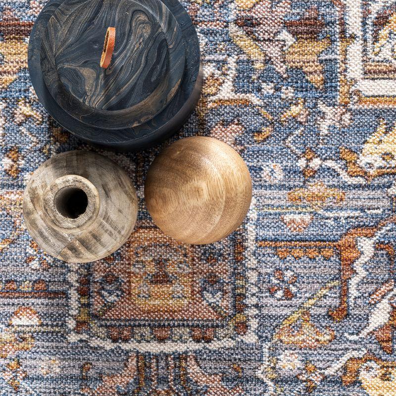 Nuloom Harriet Medallion 2x14 Runner Indoor Area Rug for Living Room Bedroom Dining Room Entryway Hallway Kitchen, Rust/Multicolor