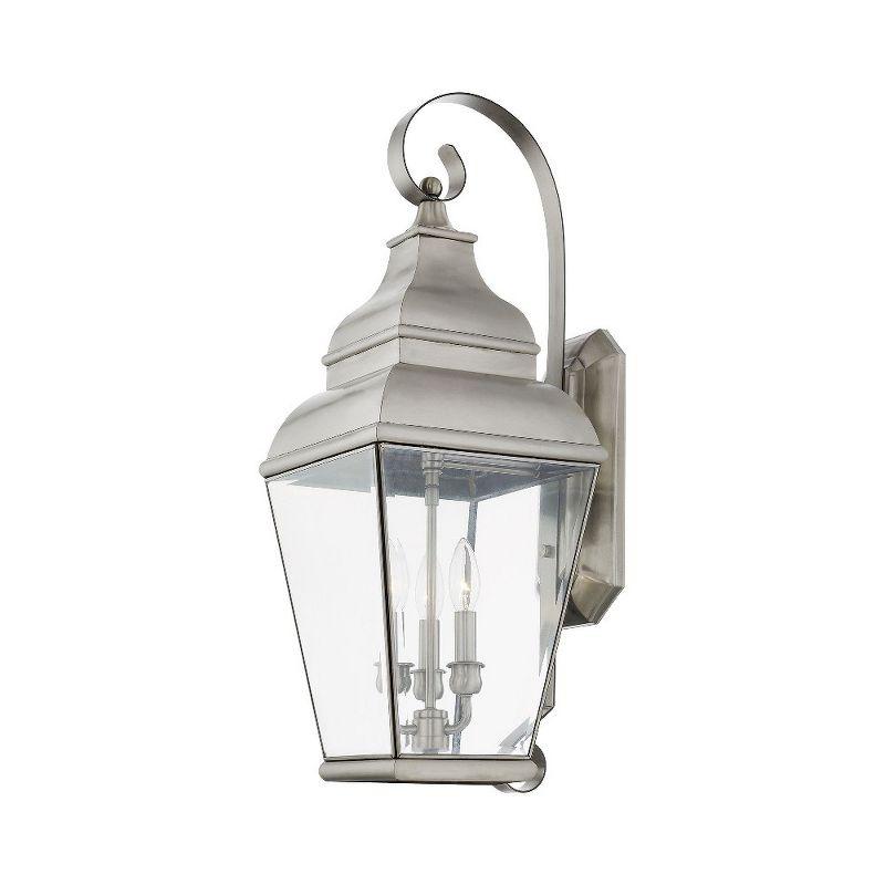 Livex Lighting Exeter 3 - Light Wall Light in  Brushed Nickel