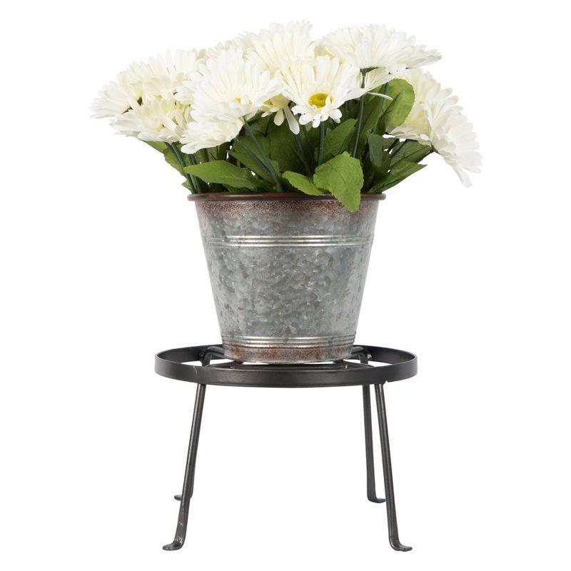 Indoor Outdoor Diamond Shaped Argyle Plant Stand Roman Bronze Powder Coat Finish - Achla Designs