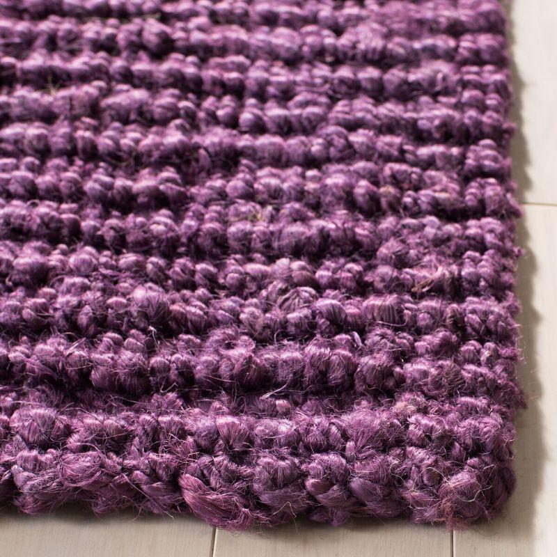 Natural Fiber NF447 Hand Woven Indoor Area Rug - Purple - 6'x6' - Safavieh