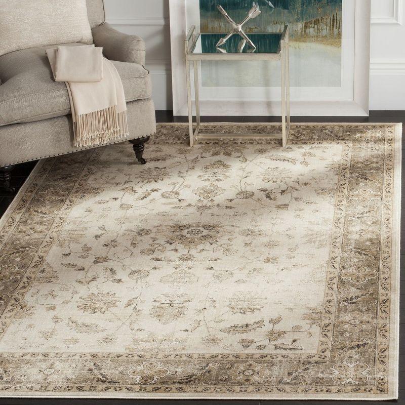 Vintage VTG168 Power Loomed Indoor Area Rug - Stone/Mouse - 6'7"x9'2" - Safavieh.