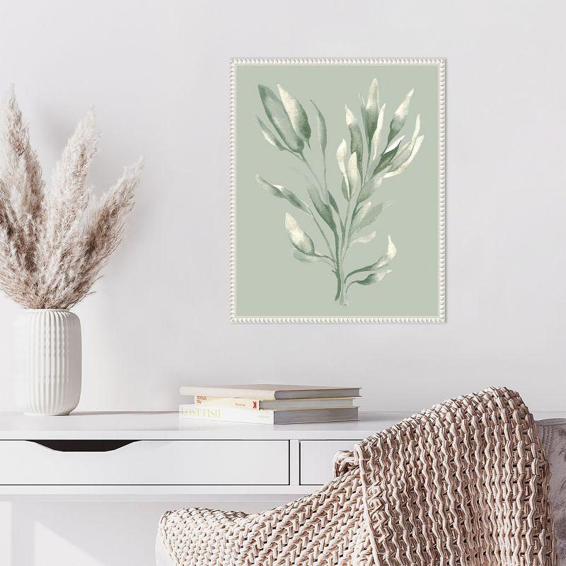 Amanti Art Tonal Green Ferns II by Elizabeth Medley Canvas Wall Art Print Framed 16 x 20-in.