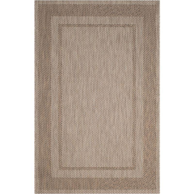 Courtyard CY8477 Power Loomed Indoor/Outdoor Area Rug - Beige/Brown - 4'x5'7" - Safavieh.