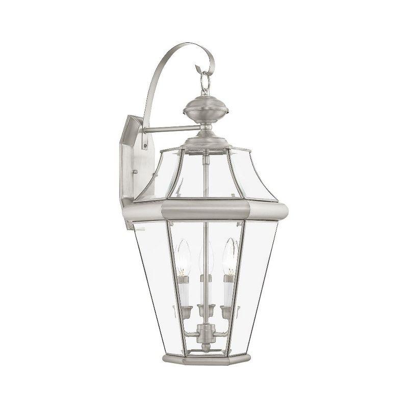 Livex Lighting Georgetown 3 - Light Wall Light in  Brushed Nickel