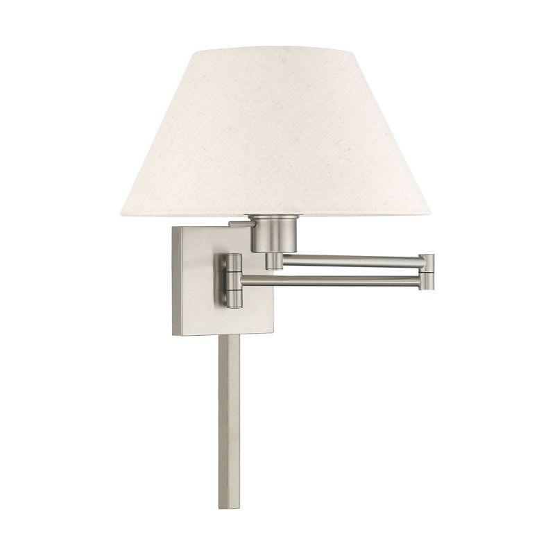 Livex Lighting 1 - Light Wall Light in  Brushed Nickel
