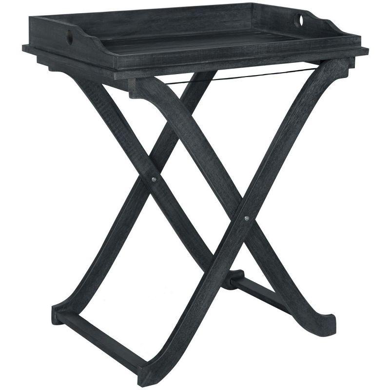 Covina Tray Table - Indoor/Outdoor - PAT6716 - Dark Slate Gray - Safavieh
