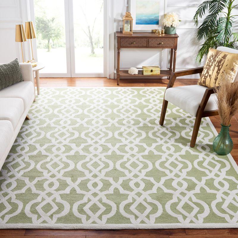 Four Seasons FRS466 Hand Tufted Area Rug - Seafoam/Ivory - 8'x10' - Safavieh.