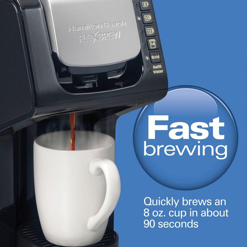 Hamilton Beach Single-Serve Coffee Maker 49901: K-Cup Compatible, 6 Cup Capacity, 1400W, Black, Electric