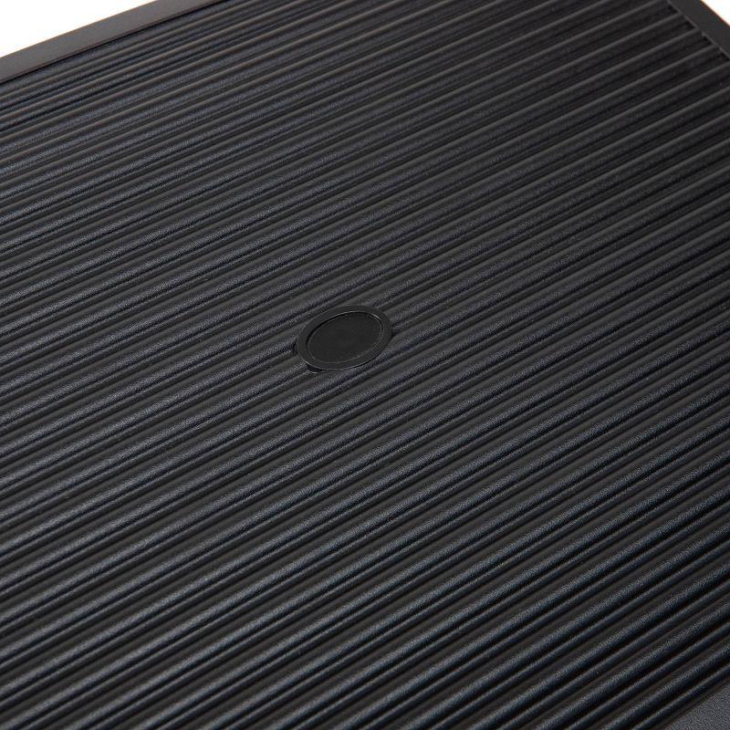 Mind Reader Foot Rest, Under Desk at Work, Ergonomic, Height Adjustable, Office, Plastic, 17.5"L x 13.5"W x 3.5"H