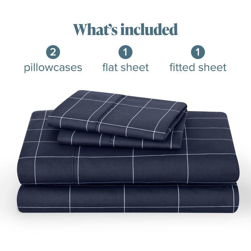 Printed Pattern Microfiber Sheet Set by Bare Home