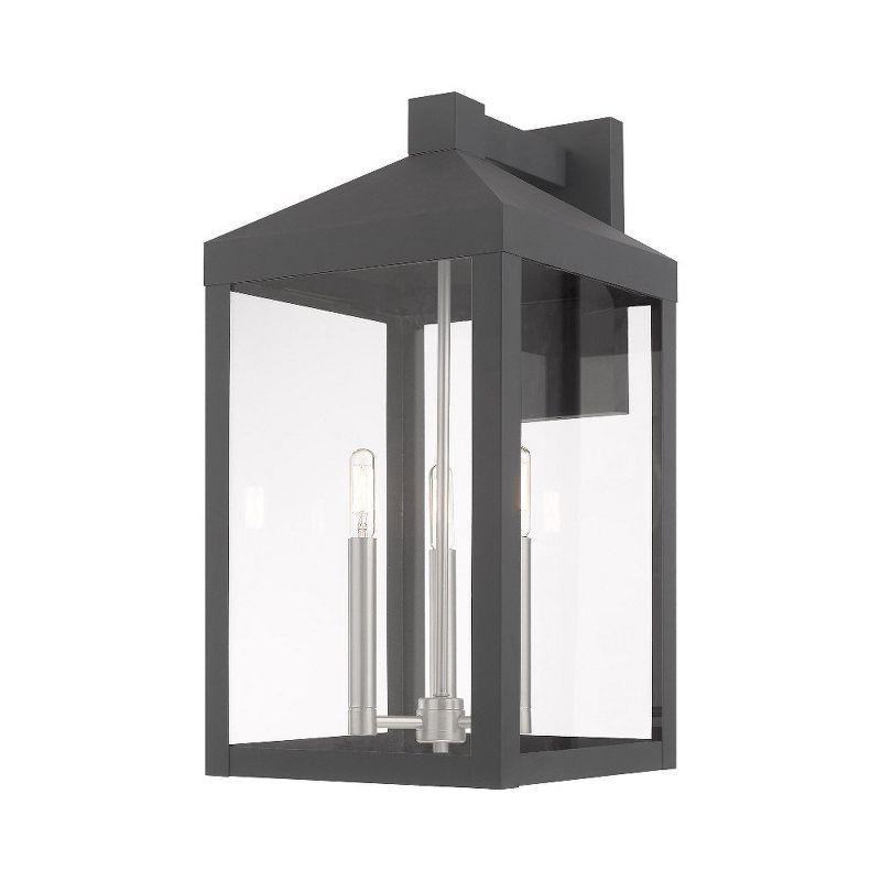 Livex Lighting Nyack 3 - Light Wall Light in  Scandinavian Gray