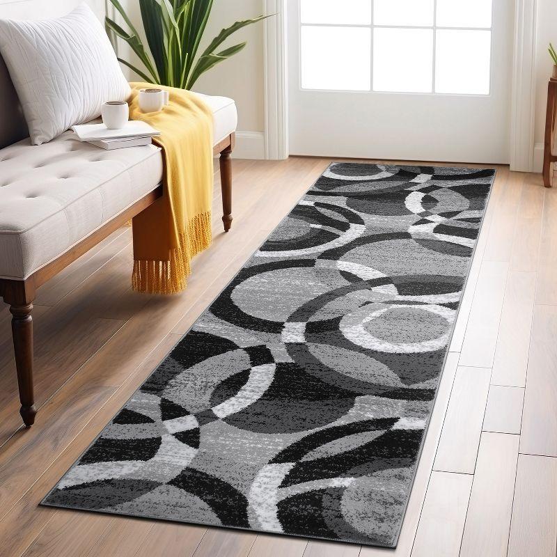 World Rug Gallery Geometric Circles Area Rug