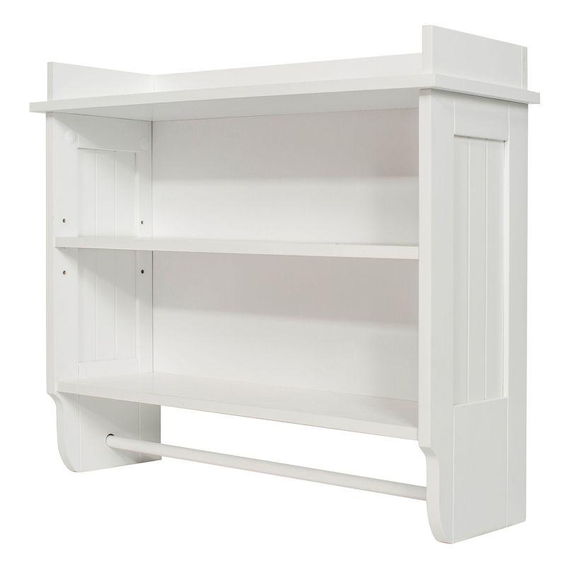 3 Piece Tiered Shelf with Towel Bar