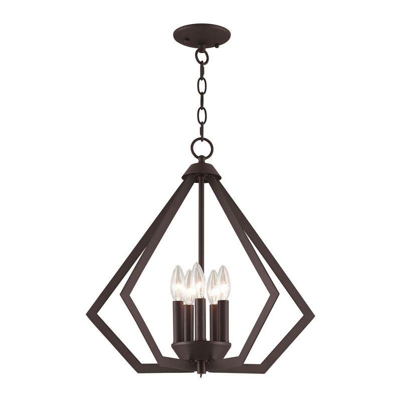Livex Lighting Prism 5 - Light Chandelier in  Bronze