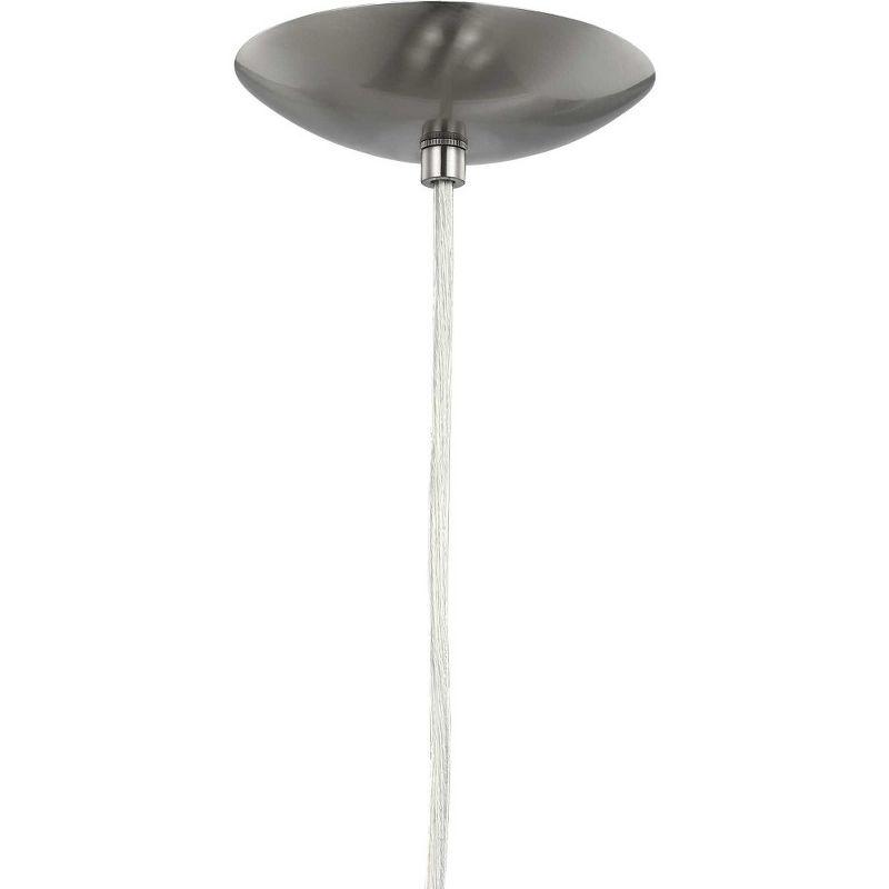 Progress Lighting, Globe Collection, 1-Light Pendant, Black Finish, Opal Glass Shade