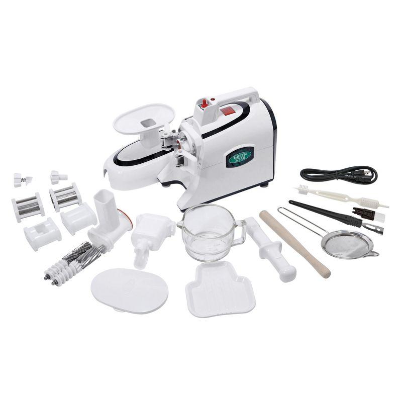 Tribest Greenstar Elite Jumbo Twin Gear Slow Masticating Juicer – White