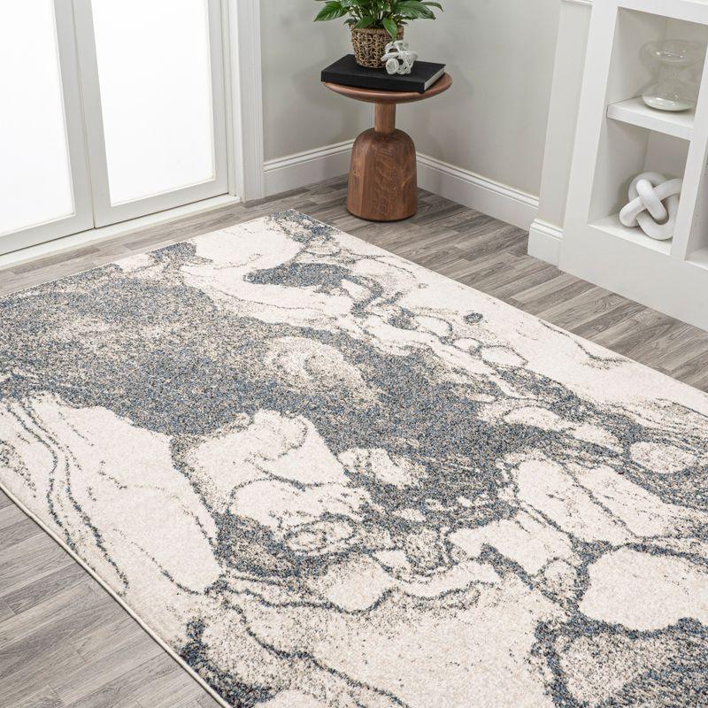 Marmo Abstract Marbled Modern Area Rug - JONATHAN Y