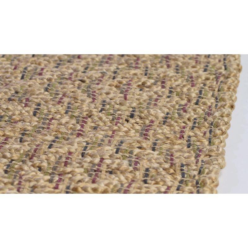 Hand-Knotted Non-Slip Red Jute Rug, 3' x 5'