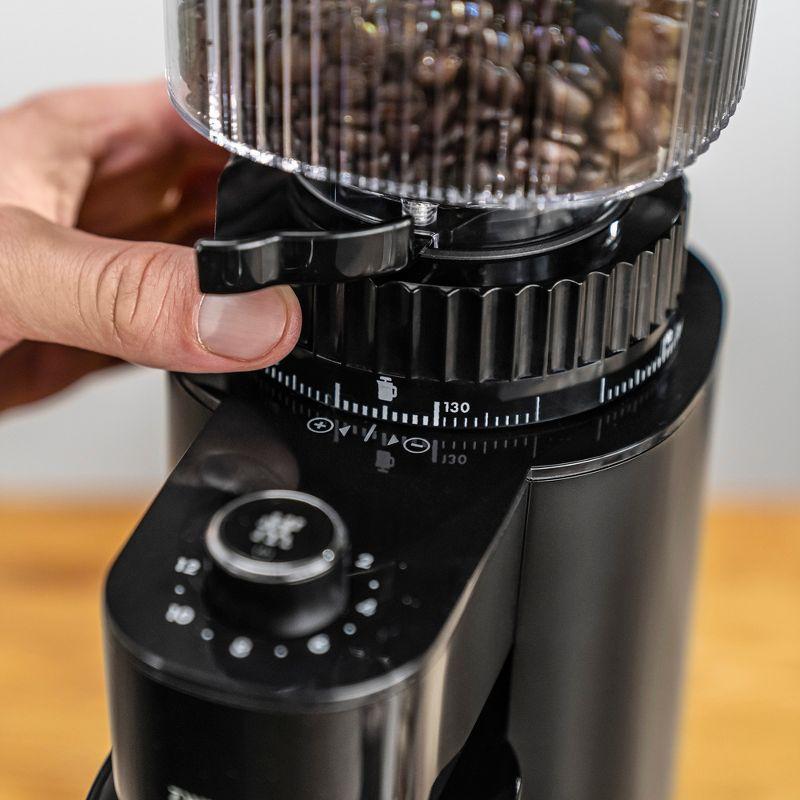 ZWILLING Enfinigy Burr Coffee Grinder Electric, 140 Coffee Grinding Options from Espresso to Drip Coffee