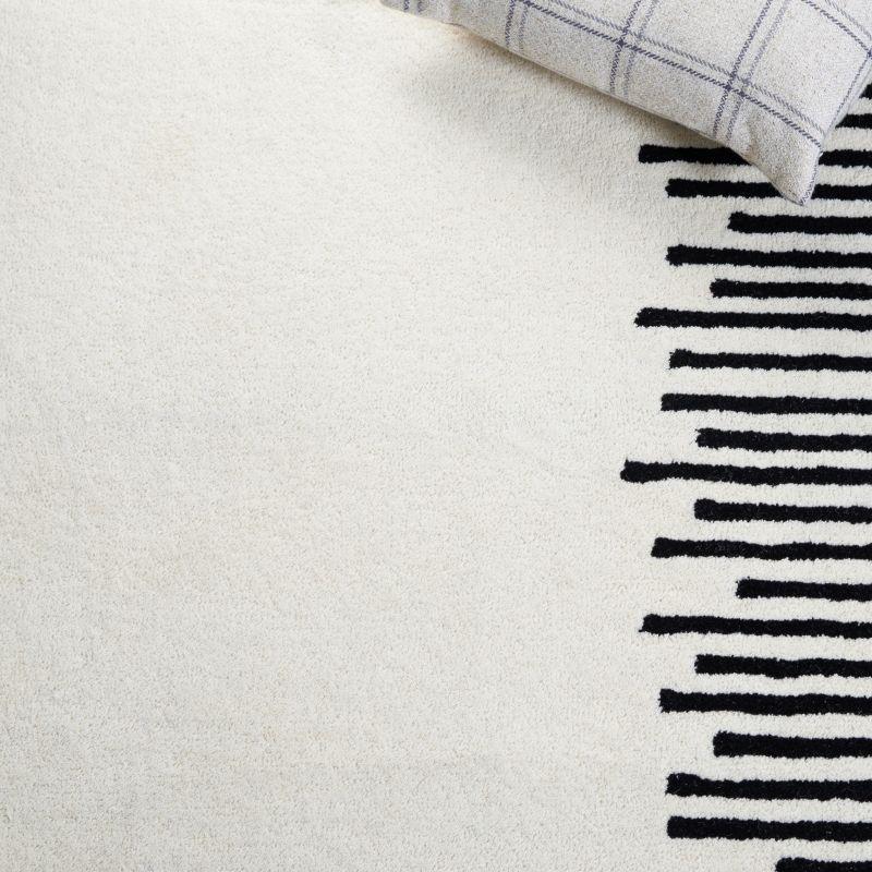 Fifth Avenue FTV129 Hand Tufted Indoor Area Rug - Ivory/Black - 8'x10' - Safavieh