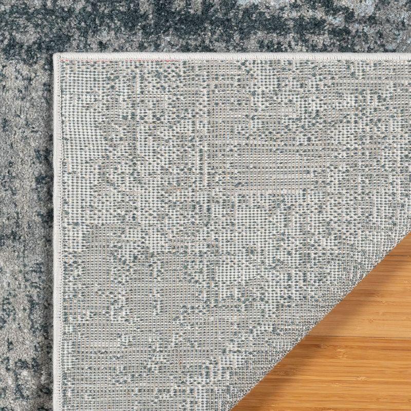 Gertmenian Alor Eze  Modern Abstract Gray Indoor Polypropylene Area Rug