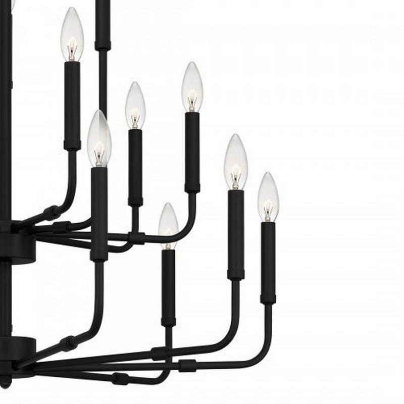 Quoizel Lighting Abner 18 - Light Chandelier in  Matte Black