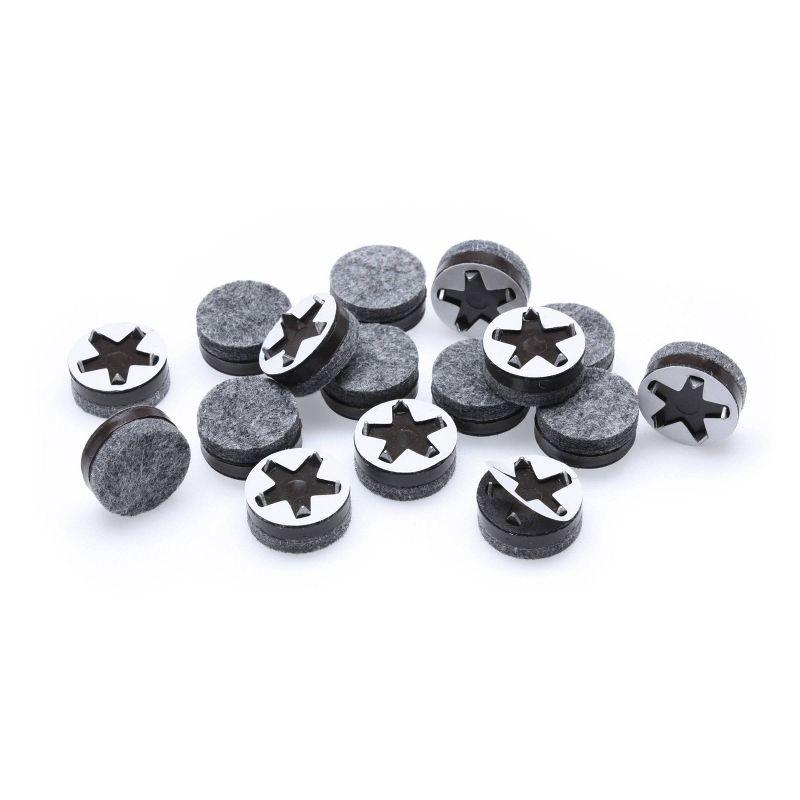 Slipstick Gorillafelt Cb257 Chair Leg Floor Protectors/Felt Glides (Set Of 16) Tap On Felt Furniture Pads Guaranteed To Stay On, 1 Inch Round Sliders (Set of 16)