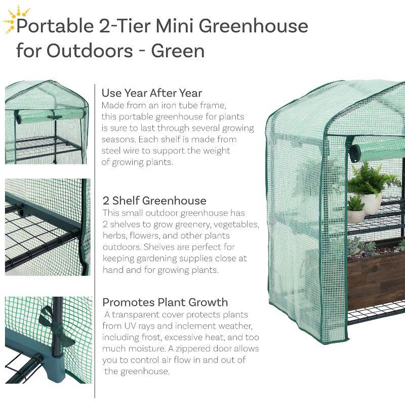 26.5" W x 19" D Growing Rack Greenhouse