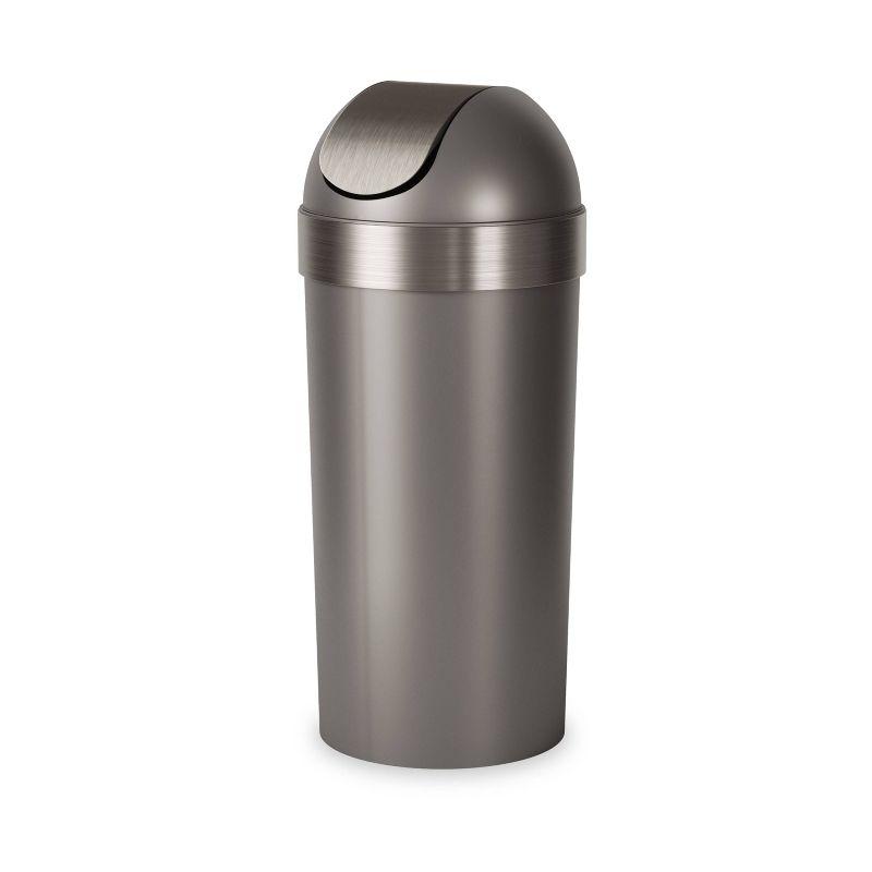 Umbra Venti Plastic Swing Top Kitchen Trash Can - 16 Gallons