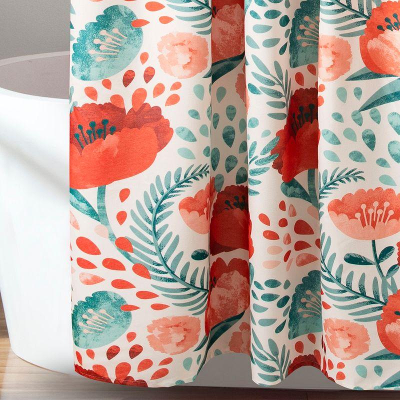 Poppy Garden Shower Curtain - Lush Décor