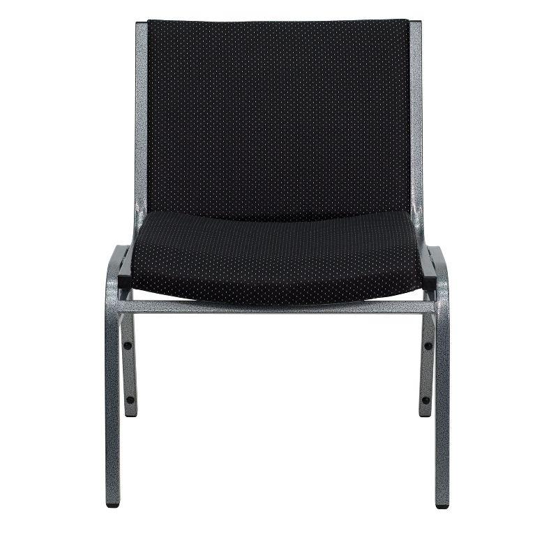 Flash Furniture HERCULES Series Big & Tall 1000 lb. Rated Black Fabric Stack Chair