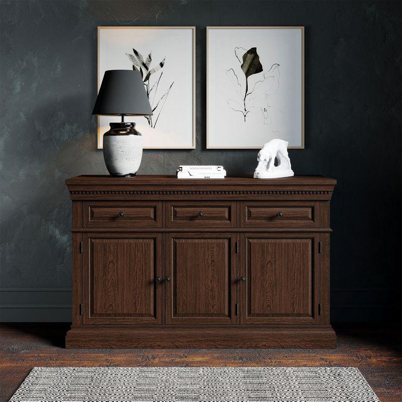 Maven Lane Maven Lane Theo Wooden Sideboard in Antiqued Finish